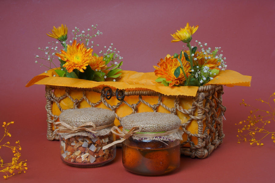 Traditional Rope Basket Hamper