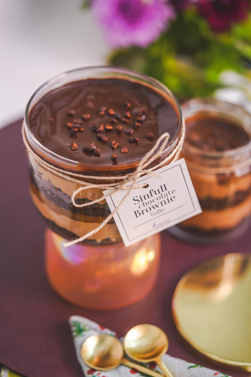 Sinful Chocolate Brownie Trifle