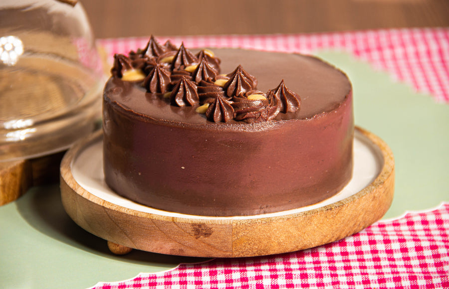 Glass Dome Chocolate Cake