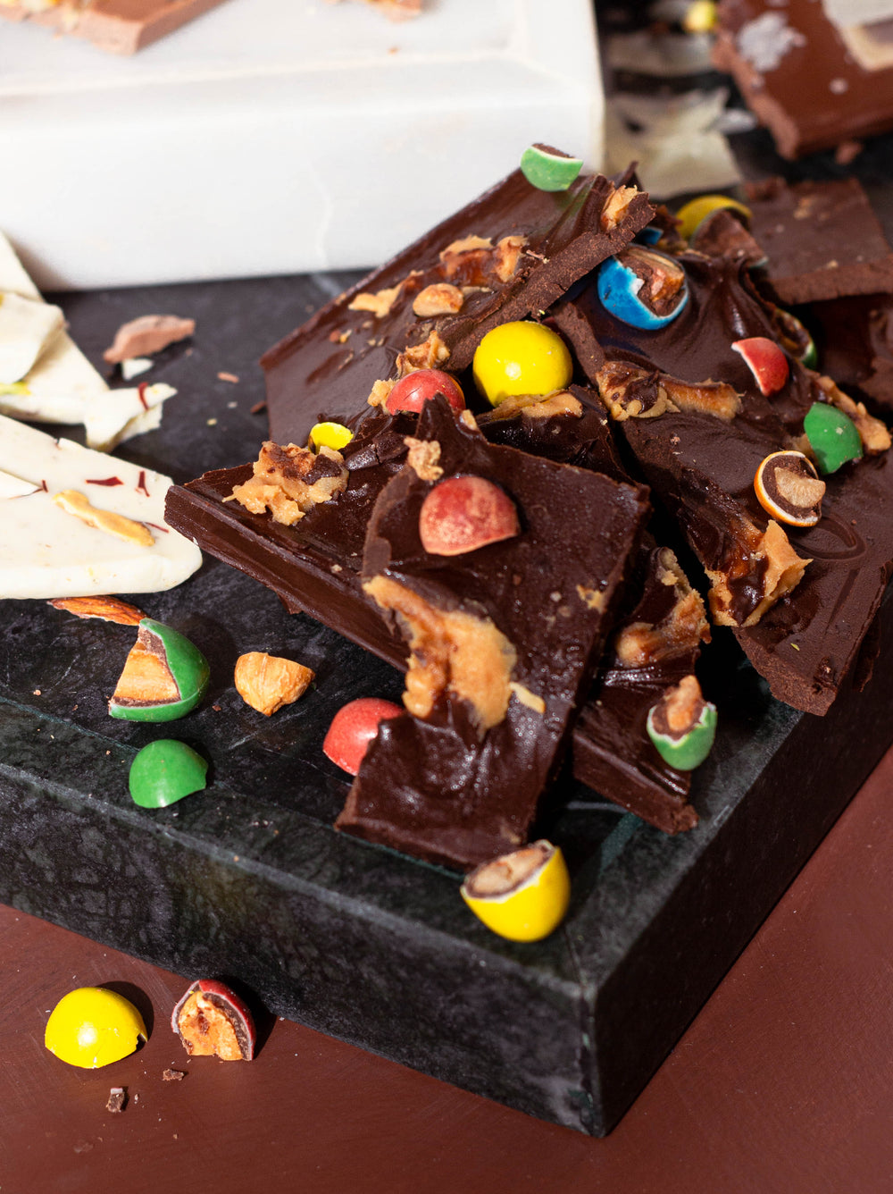 Peanut Butter And m&m Barks