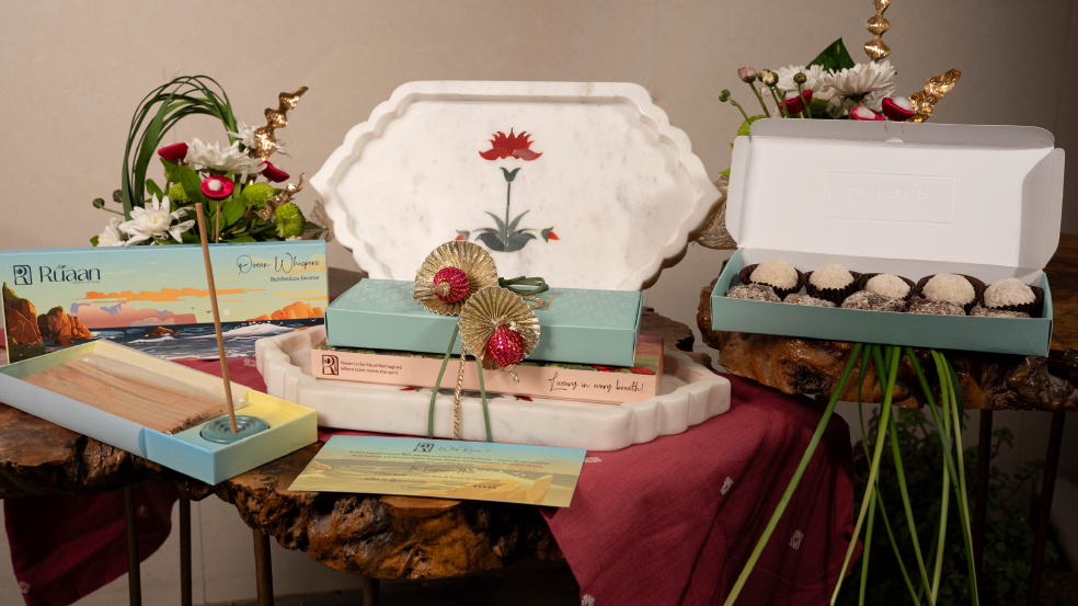 Marble Tray Hamper
