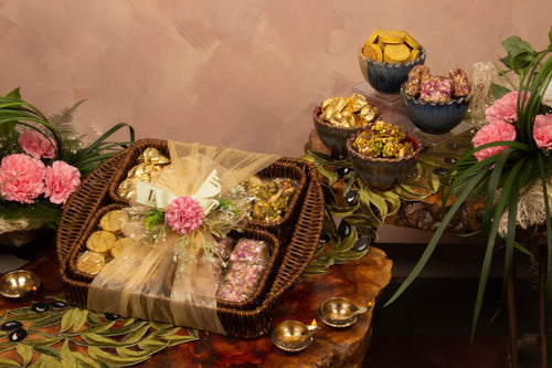 Cane Tray Hamper